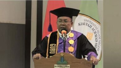 Ekonom UIN KHAS Jember, Prof Khamdan Dikukuhkan sebagai Guru Besar