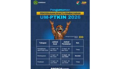 Terjadi Gangguan Teknis, Jadwal Pembayaran UM-PTKIN Disesuaikan, Kesempatan Peserta Diperluas hingga 2 Juni 2026